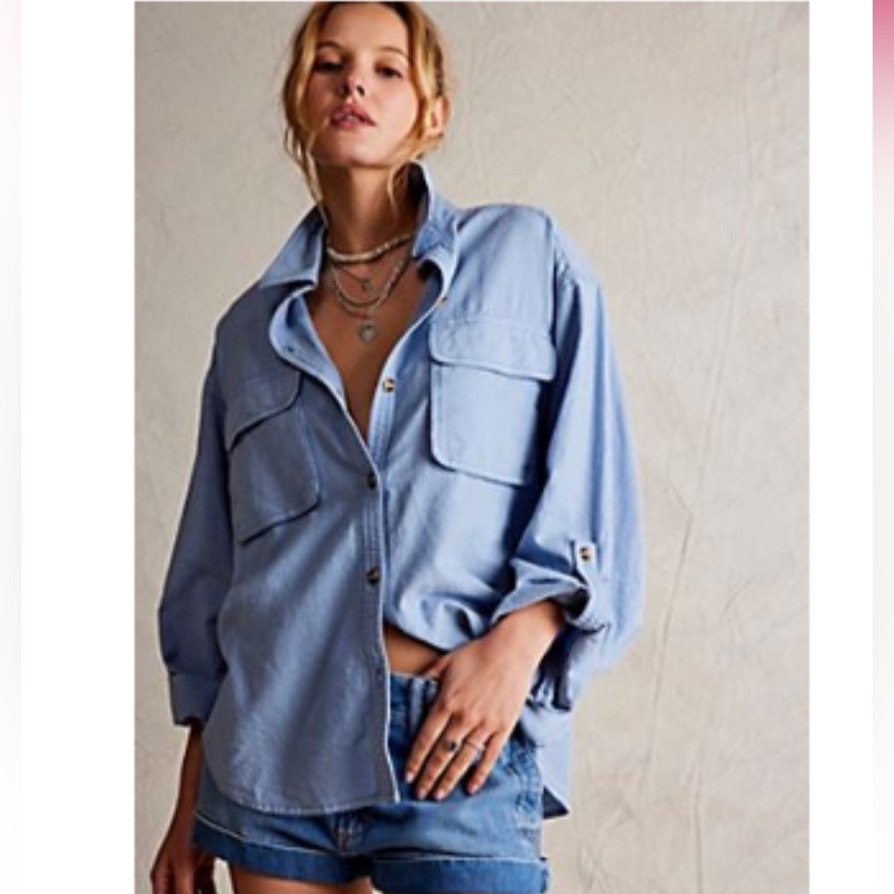 We the Free Made for Sun Linen Shirt